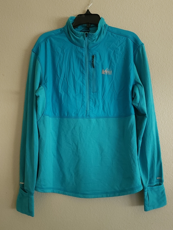 REI Sweaters - NWT REI Co-op Swiftland Thermal Running Half Zip Aero Blue Medium